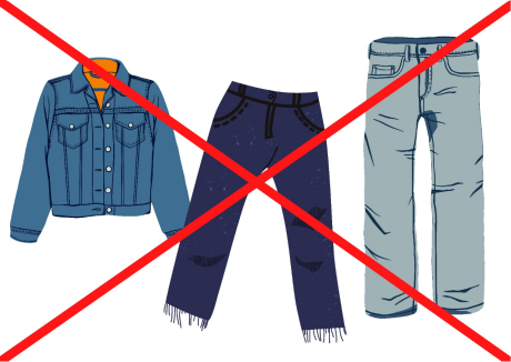 Stark ausgewaschene oder zerrissene Jeans, Denimstoff